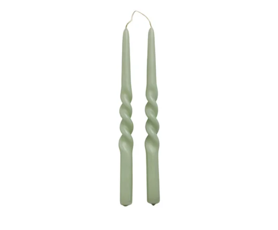 Twist candle Groen