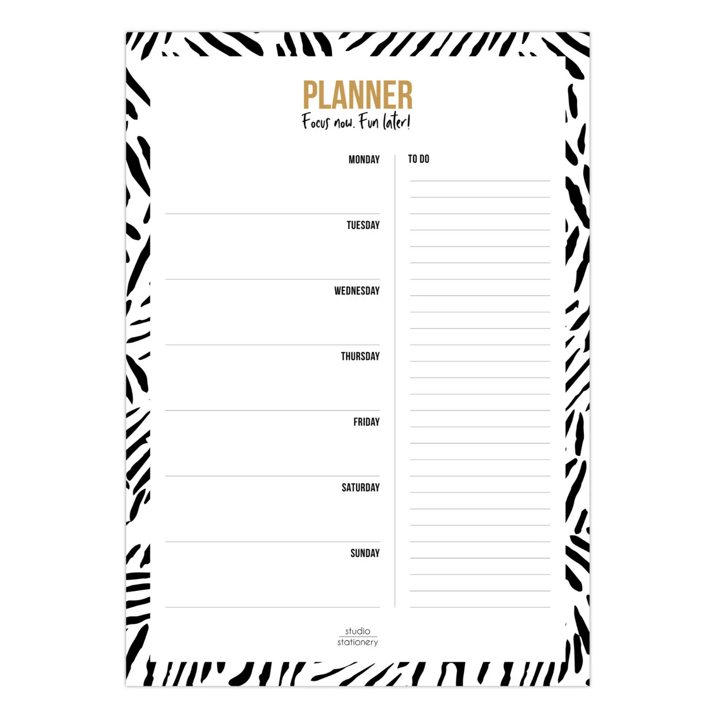 Noteblock planner zebra