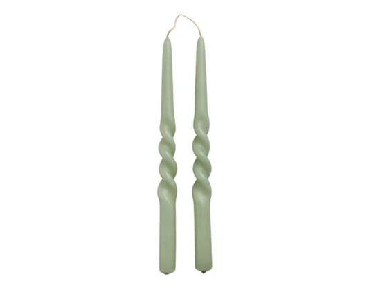 Twist candle Groen